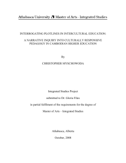 interrogating plotlines in intercultural education