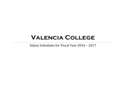 Faculty Salary Schedule.
