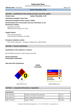 Safety Data Sheet - Fisher Scientific