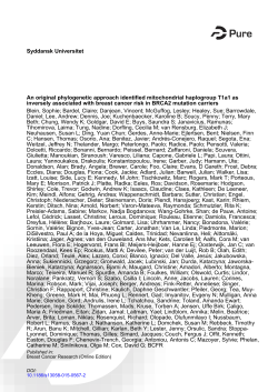 An original phylogenetic approach identified mitochondrial