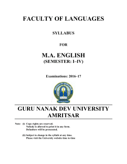 MA ENGLISH FOR COLLEGES
