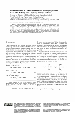 On the Reactions of Diphenyliodonium and Triphenylsulphonium