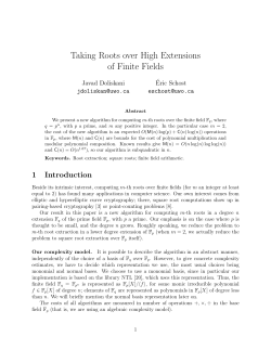 Taking Roots over High Extensions of Finite Fields