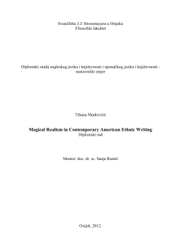 Magical Realism in Contemporary American Ethnic Writing