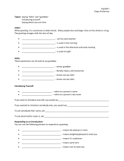 Notes - SJO Home Page