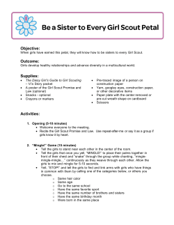 Be a Sister to Every Girl Scout Petal