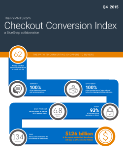Checkout Conversion Index