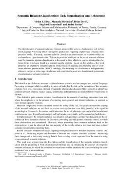 Semantic Relation Classification: Task Formalisation and Refinement