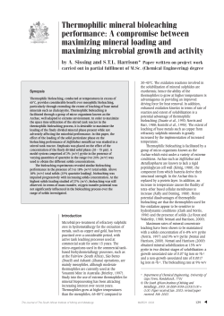 Thermophilic mineral bioleaching performance: A