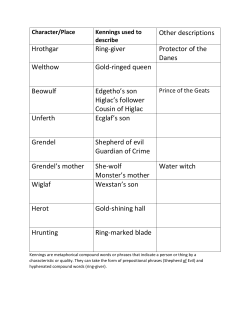 Other descriptions Hrothgar Ring-giver Protector of the Danes