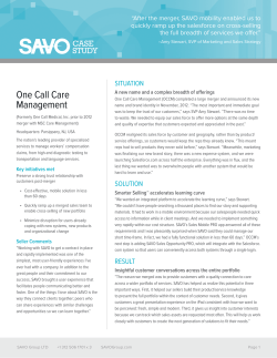 One Call Care Management