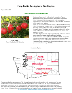 Crop Profile for Apples in Washington
