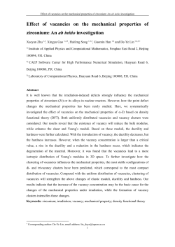 Effect of vacancies on the mechanical properties of zirconium: An ab