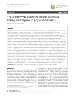 The alexithymic brain: the neural pathways linking