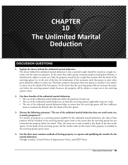 The Unlimited Marital Deduction CHAPTER 10