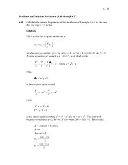 6- 45 Problems and Solutions Section 6.6 (6.48 through 6.52) 6.48