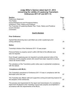 Judge Miller`s Opinion