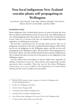 Non-local indigenous New Zealand vascular plants
