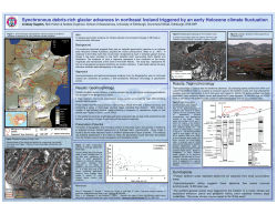 Synchronous debris-rich glacier advances in northeast Iceland