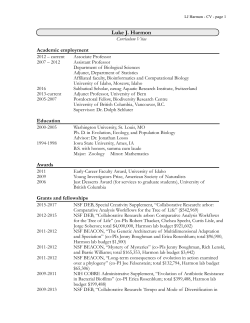 CV - Harmon Lab
