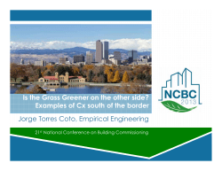 Presentation - Building Commissioning Association