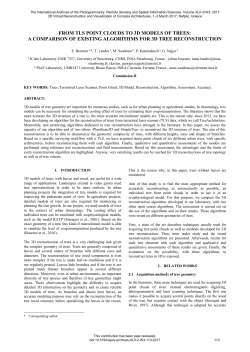 FROM TLS POINT CLOUDS TO 3D MODELS OF TREES: A