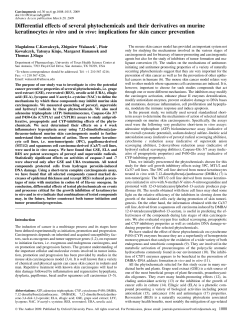 Differential effects of several phytochemicals and their derivatives on
