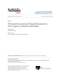 Hormonal Assessment of Sexual Maturation in Four Captive