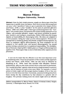 those who discourage crime