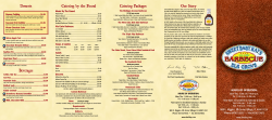 Our Story Catering by the Pound Catering Packages Desserts