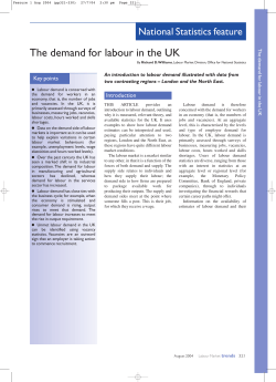The demand for labour in the UK - Office for National Statistics