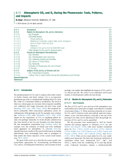 Atmospheric CO2 and O2 During the Phanerozoic: Tools, Patterns