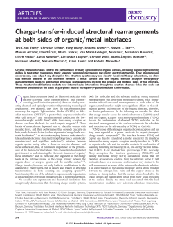Charge-transfer-induced structural rearrangements at both sides of