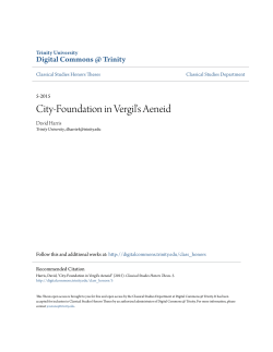 City-Foundation in Vergil`s Aeneid