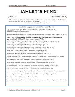 Hamlet`s Mind