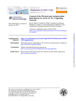 Control of the Physical and Antimicrobial Skin Barrier by an IL