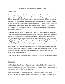 SUMMARY: Lord of the Flies, Chapter 4 and 5