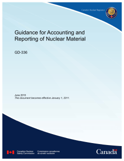 GD-336 Guidance for Accounting and Reporting of Nuclear Material