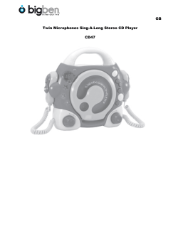 GB Twin Microphones Sing-A-Long Stereo CD Player CD47