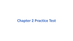 Chapter 2 Practice Test 2016
