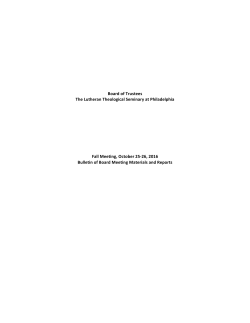 LTSP Board Reports, October 2016