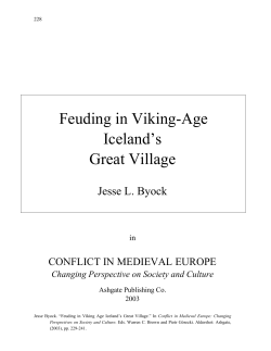 Feuding in Viking-Age Iceland`s Great Village