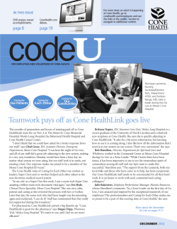 Teamwork pays off as Cone HealthLink goes live