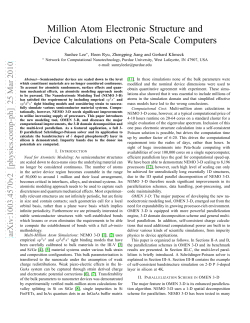 Million Atom Electronic Structure and Device
