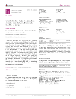 Crystal structure study of a cobaltoan dolomite from