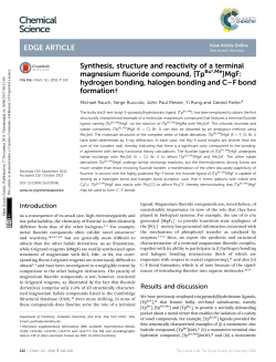 Synthesis, structure and reactivity of a terminal magnesium fluoride