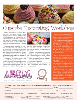 Cupcake Decorating Workshop