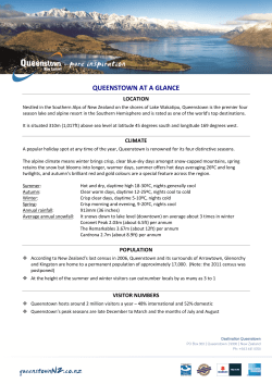 Queenstown Quick Reference Guide