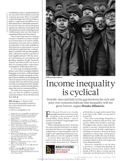 Income inequality is cyclical