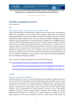Satellite mapping overview